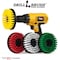 Drill Brush Power Scrubber By Useful Products 5 in W 5 in L Brush, Variety 5in-S-GRWY-H-DB - alternate 2